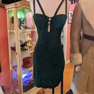 Vintage 1980s Club Dress (Green)